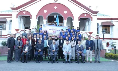 manipur governor sends off state youths for national festival