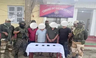 manipur  ten cadres of kcp and rpf pla arrested in anti insurgency operations