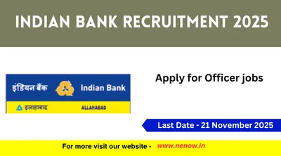 indian bank recruitment 2025   apply for officer jobs