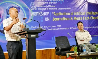 manipur  government hosts workshop on ai in journalism and media fact checking