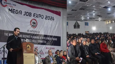nagaland  mega job expo held in mokokchung