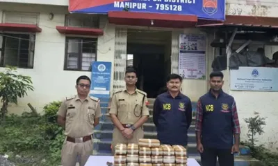 manipur  woman held with 22 kg meth tablets worth rs 25 crore in churachandpur