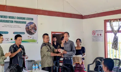 solar powered charging stations installed in six villages around mizoram’s dampa tiger reserve