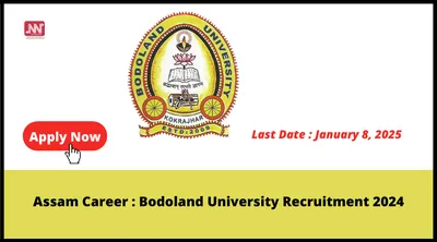 assam career   bodoland university recruitment 2024