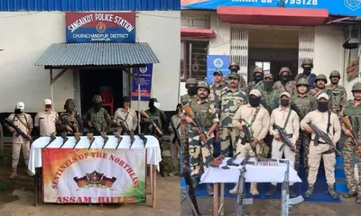 manipur  sophisticated weapons recovered in churachandpur