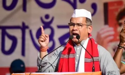 assam  congress alleges himanta biswa sarma’s family grabbed 12 000 bighas of land