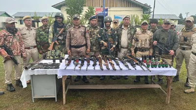 manipur  huge cache of arms  ammunition  amp  explosives recovered across state