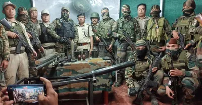manipur  security forces seize huge cache of arms  ammunition  amp  explosives