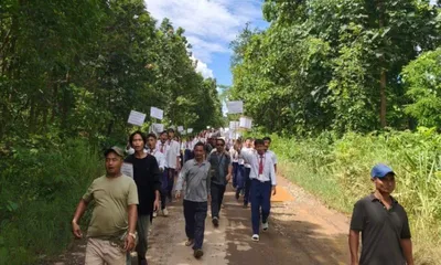 manipur  chandel residents protest proposed indo myanmar border demarcation changes