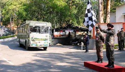 nagaland  national integration tour for students flagged off