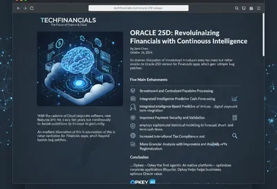 what oracle 25d release means for your financials  streamlined payables and ai driven insights