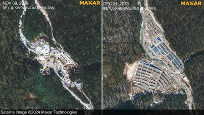 satellite images reveal china s rapid construction in bhutan s beyul khenpajong