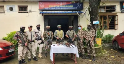 security forces recover huge arms cache in manipur