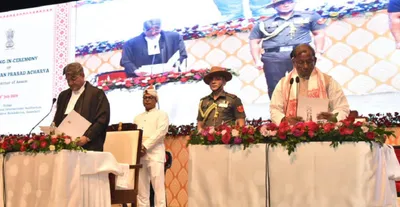 lakshman prasad acharya sworn in as new assam governor