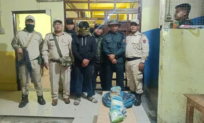 manipur  youth arrested with 6 5 kg opium in churachandpur