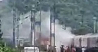 assam  fire breaks out at gandhidham express train in bongaigaon