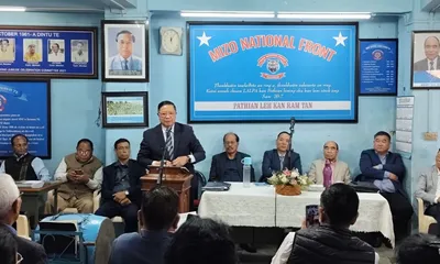 mizoram  mnf confident of victory in amc polls  targets zpm
