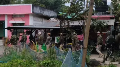 manipur  armed militants attack security forces in moreh