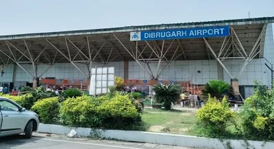 assam  union minister sonowal reviews dibrugarh airport runway expansion