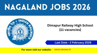 nagaland jobs 2026   dimapur railway high school  11 vacancies 