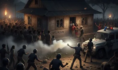 meghalaya  family rescued after mob attack over witchcraft charge in sohra  nine held