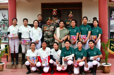 assam rifles women’s polo team launched in manipur