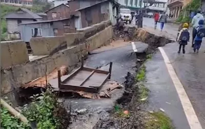 two day incessant rains play havoc in manipur