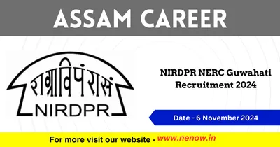 assam career   nirdpr nerc guwahati recruitment 2024