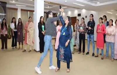 northeast  mdoner conducts workshop on “self defence” for women employees