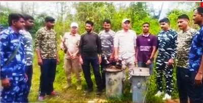 stolen electric transformer recovered during combing operation in manipur