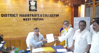 nine nominations filed for elections to tripura west lok sabha constituency
