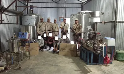 six from assam  one from manipur arrested in illegal liquor bust