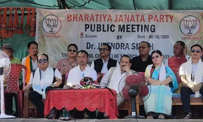 bjp to bring development to mizoram s mamit  dampa  union minister