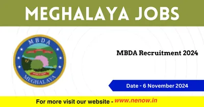 meghalaya jobs   mbda recruitment 2024