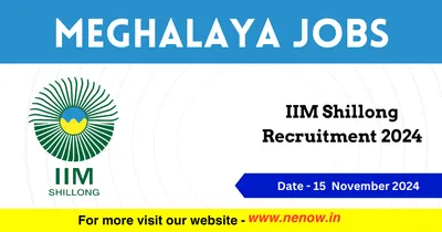 meghalaya jobs   iim shillong recruitment 2024