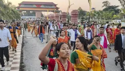 gom report on st status for six communities tabled in assam assembly amid protests