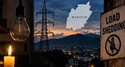 manipur  power shortage returns as state faces 90 mw supply deficit