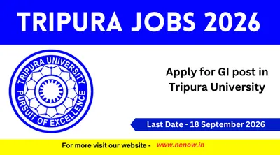 tripura jobs 2026   apply for gi post in tripura university