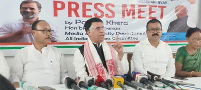 assam  congress leader pawan khera urges people to vote consciously to save democracy