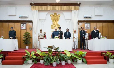 manipur  justice m sundar takes oath as chief justice of high court