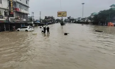 floods worsen in manipur  rivers breach embankments  farmland submerged