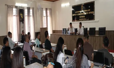 nagaland  kohima dc asks supervisors to master sir guidelines