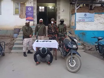 manipur  man arrested for weapon trafficking across border