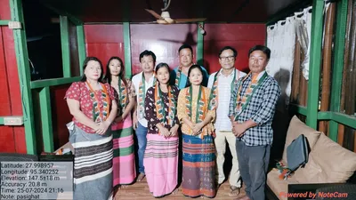 arunachal pradesh  major shift in pasighat municipal council six councilors join congress