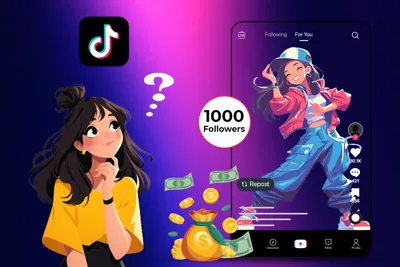 how to make money with 1000 tiktok follower