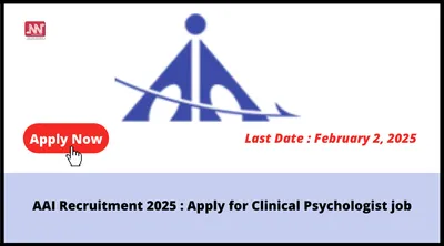 aai recruitment 2025   apply for clinical psychologist job