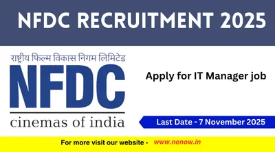 nfdc recruitment 2025   apply for it manager job