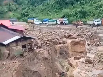 six killed in landslide on nh 29 in nagaland  route cut off