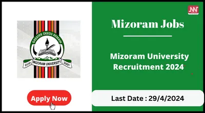 mizoram jobs   mizoram university recruitment 2024