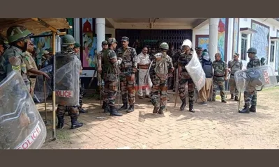 tripura  clashes erupt at chabimura over tourist site control  police use tear gas